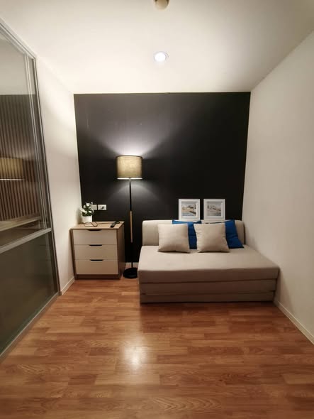 bedroom and living room of Lumpini Ville Nakhon In Riverview, Nakhon-In Rd