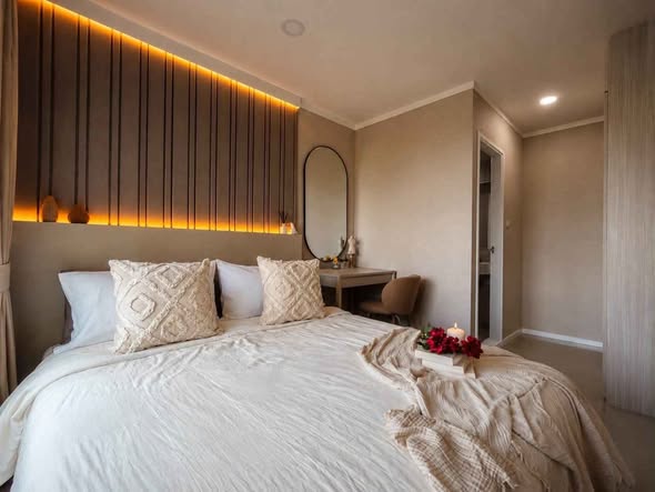 bedroom of Lumpini Ville Naklua – Wong Amat.