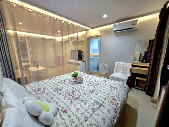 bedroom of Lumpini Ville Ramkhamhaeng 44