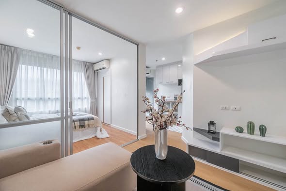 bedroom and living room and room interior of Lumpini Ville Ramkhamhaeng 60/2