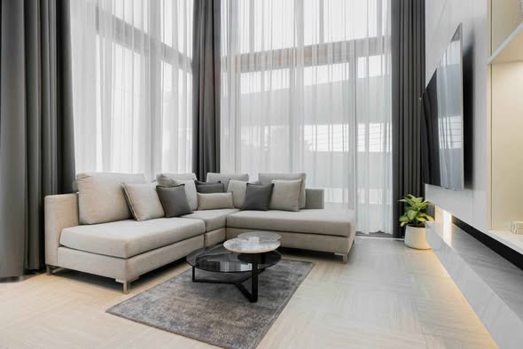 living room and room interior of Luxe35