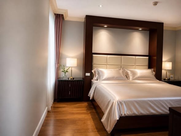 bedroom of M Ville (เอ็มวิลล์ อพาร์ตเม้นต์)
