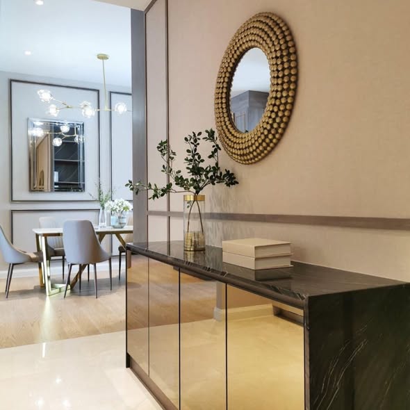 living room and room interior and bathroom of Magnolias Waterfront Residences