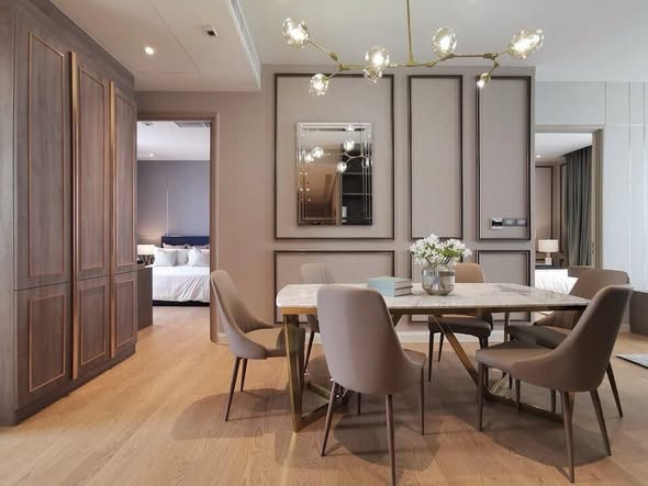 room interior and kitchen of Magnolias Waterfront Residences