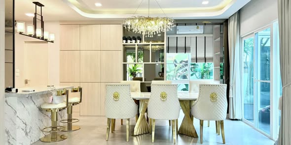 room interior and kitchen of Manthana Bangna – Wongwean