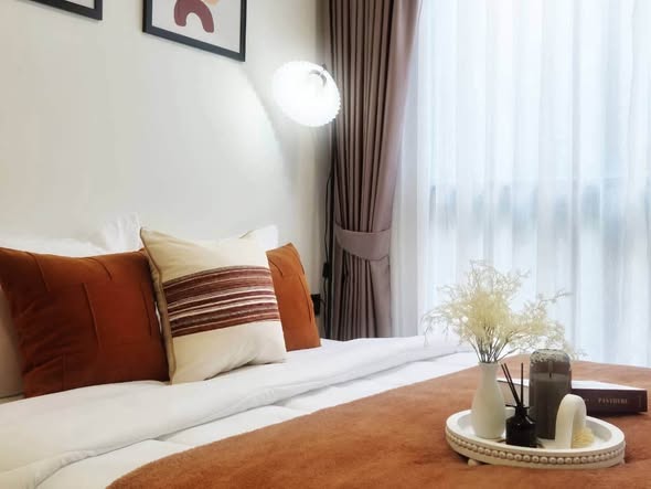 bedroom of Maroon Ratchada 32 (สำนักงานขาย)
