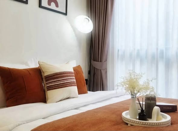 bedroom of Maroon Ratchada 32 (สำนักงานขาย)