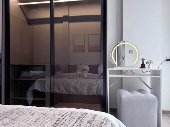 bedroom and room interior of Maroon Ratchada 32 (สำนักงานขาย)