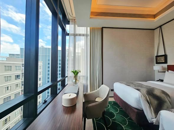 bedroom of Marriott Executive Apartments, Bangkok Townhall Sukhumvit