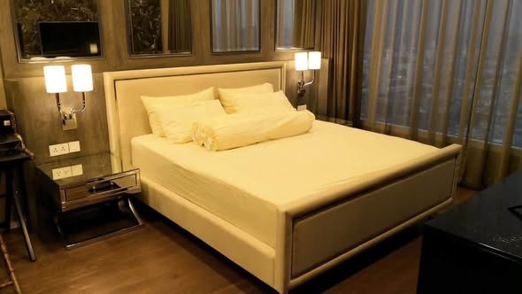 bedroom of Menam Residences Condominium