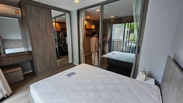 bedroom of Modiz Ladprao18 โมดิซ ลาดพร้าว 18