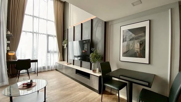 living room of Modiz Sukhumvit 50 โมดิซ สุขุมวิท 50