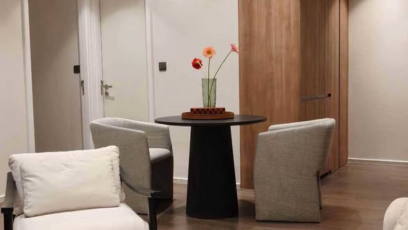 living room and room interior of MUNIQ Sukhumvit 23