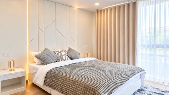 bedroom of Nakhon Ping City View 1 Condominium
