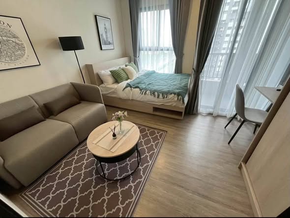 bedroom and living room of NIA by Sansiri