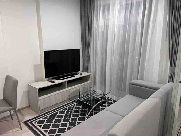 living room and bedroom of NICHE MONO Chaengwatthana