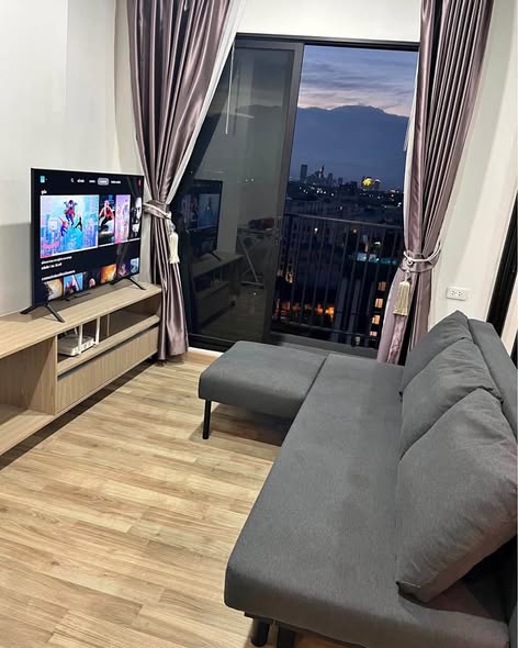 living room and bedroom of Niche MONO Sukhumvit Bearing
