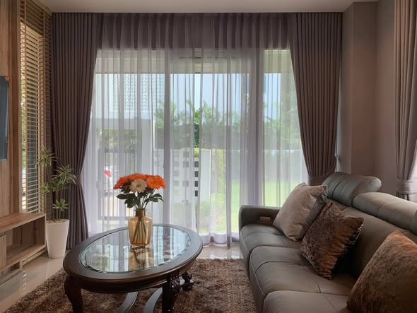 bedroom and living room of Nirvana ABSOLUTE Krungthep Kreetha