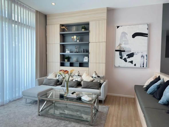 living room and room interior of Nirvana Define Srinakarin-Rama9