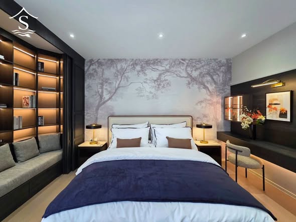 bedroom of Noble Aqua Riverfront Ratburana (โนเบิล เอควา ริเวอร์ฟร้อนท์ ราษฎร์บูรณะ)
