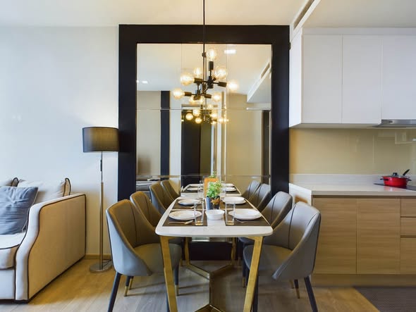 living room and room interior of Noble Around Sukhumvit 33