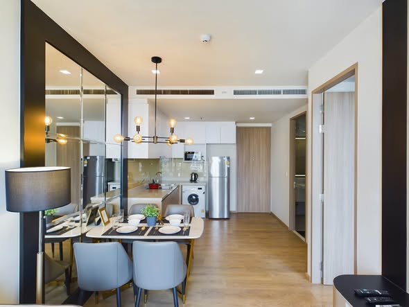 living room and room interior of Noble Around Sukhumvit 33