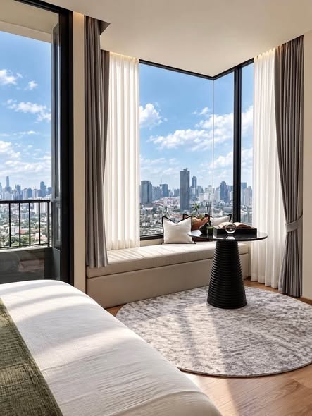 bedroom of Noble Form Thonglor โนเบิล ฟอร์ม ทองหล่อ