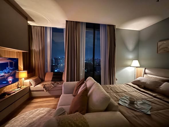 bedroom of Noble Form Thonglor โนเบิล ฟอร์ม ทองหล่อ