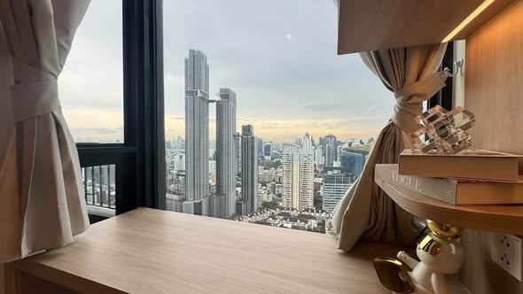 bedroom of Noble Form Thonglor โนเบิล ฟอร์ม ทองหล่อ