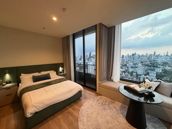 bedroom of Noble Form Thonglor โนเบิล ฟอร์ม ทองหล่อ