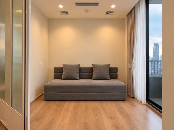 bedroom and living room and room interior of Noble Form Thonglor โนเบิล ฟอร์ม ทองหล่อ