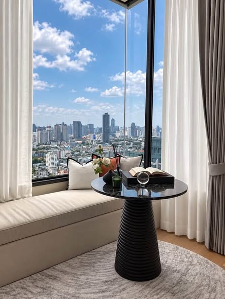 living room of Noble Form Thonglor โนเบิล ฟอร์ม ทองหล่อ
