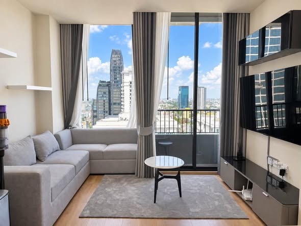 living room of Noble Form Thonglor โนเบิล ฟอร์ม ทองหล่อ