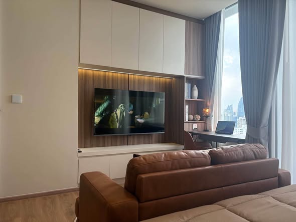 living room of Noble Form Thonglor โนเบิล ฟอร์ม ทองหล่อ