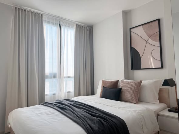bedroom of NUE Noble Srinakarin Lasalle นิว โนเบิล ศรีนครินทร์ – ลาซาล