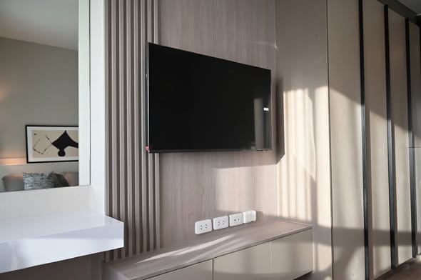 bedroom and room interior of Oka Haus