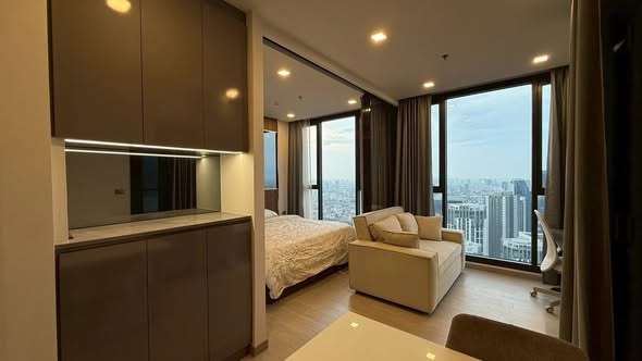 bedroom of One9Five Asoke – Rama 9