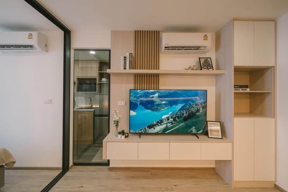 bedroom and living room and room interior of Oneder เกษตร