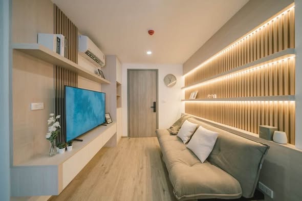 living room of Oneder เกษตร