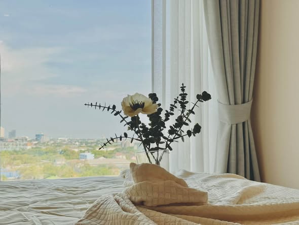 bedroom of Origin Place Bangna