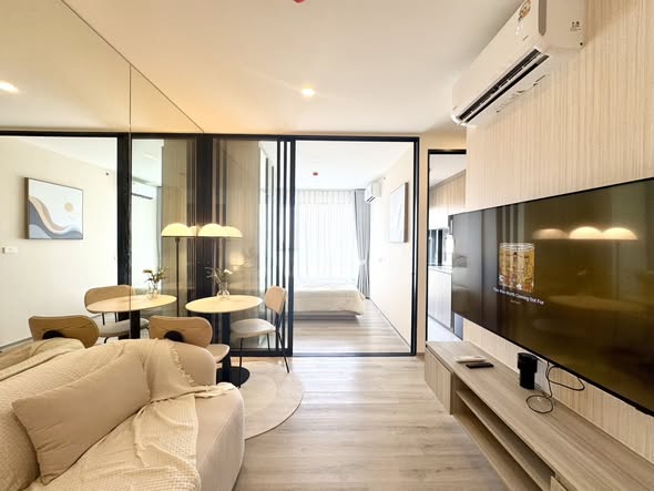 bedroom and living room and room interior of Origin Place Bangna