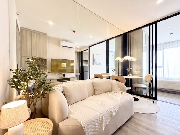 living room and room interior of Origin Place Bangna