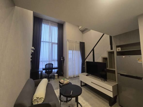 living room and bedroom of Origin Plug&Play Ramkhamhaeng Triple Station