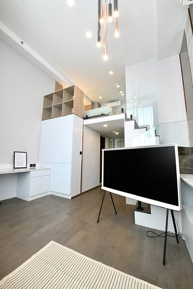 living room of Park Origin Chula-Sam Yan