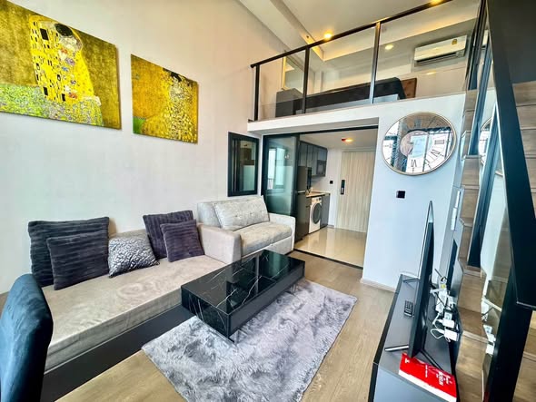 living room of Park Origin Chula-Sam Yan