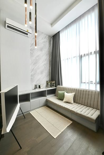living room of Park Origin Chula-Sam Yan