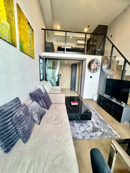living room of Park Origin Chula-Sam Yan
