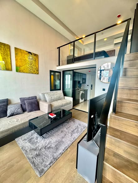 living room and room interior of Park Origin Chula-Sam Yan