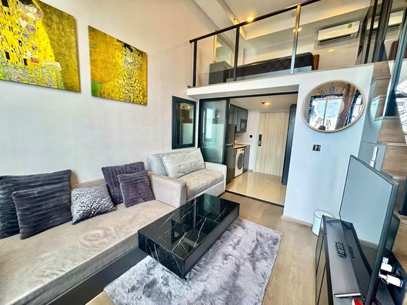 living room and room interior of Park Origin Chula-Sam Yan