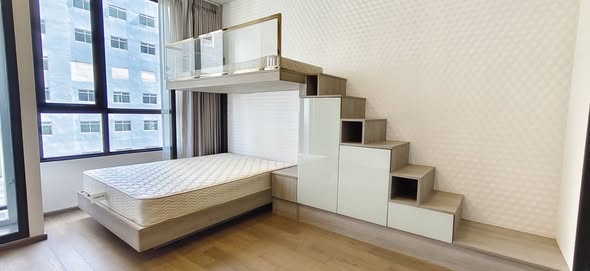 living room and room interior of Park​ Origin​ Phaya Thai